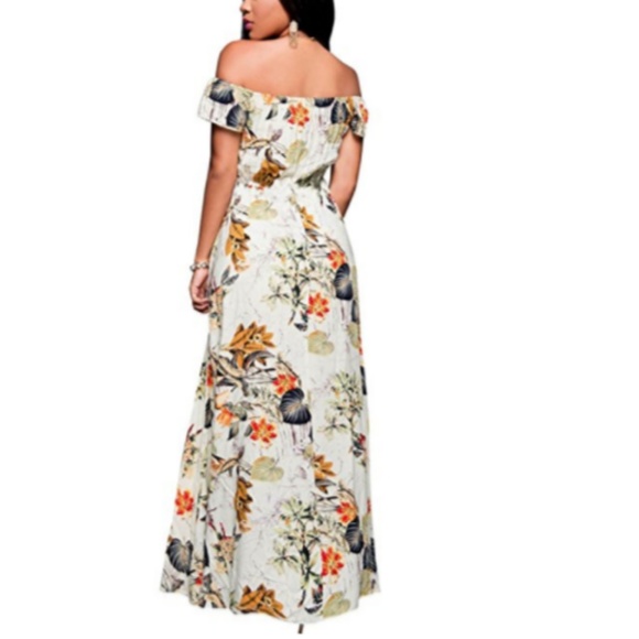 Floral Maxi Romper Dress - Picture 3 of 6